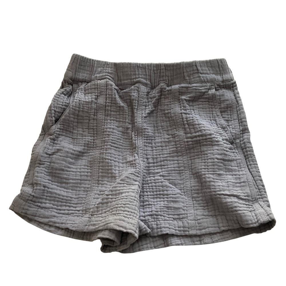 Madewell Grey Gauzy Cotton Casual Pull On Shorts - Size XXS